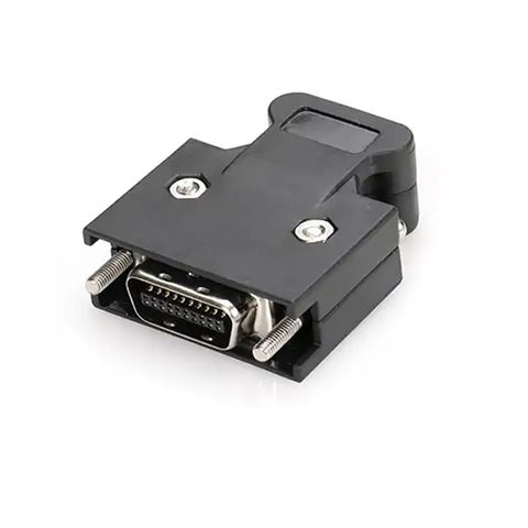 SCSI MDR 20Pin HPCN scsi 20Pin male cable connector ABS Hood solder Type scsi 20pin connector for cable