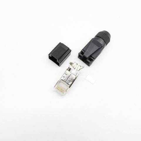 Industrial RJ45 connector metal plastic CAT5E CAT6A