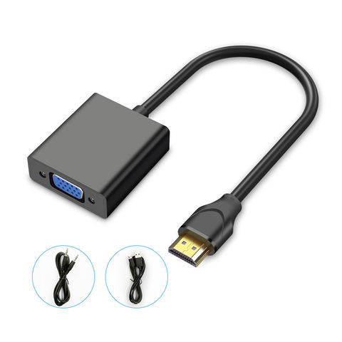 HDMI to VGA Converter Adapter with Audio Band Power