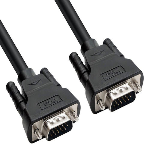 VGA SVGA 15 Pin HD15 Male to Male Adapter Video Monitor Cable 